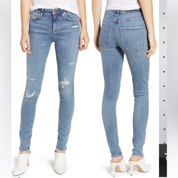 Agolde Sophie Distressed Skinny High Rise Jeans size 24 - Picture 2 of 11